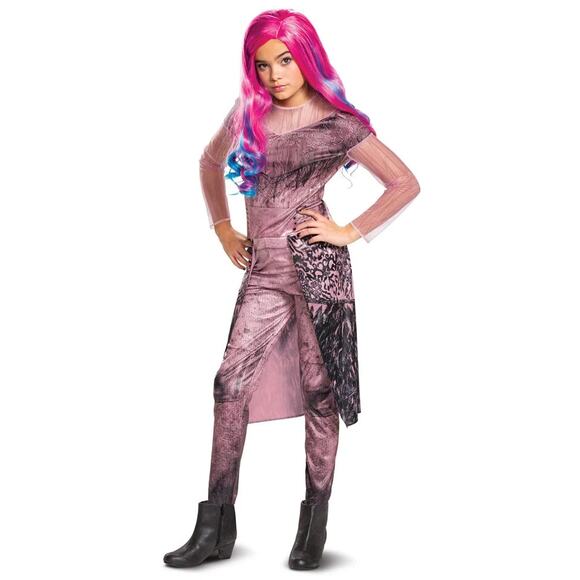 New Disney Descendants 3 Audrey Pink Jumpsuit Halloween Costume Size Large 10-12 - Picture 1 of 1
